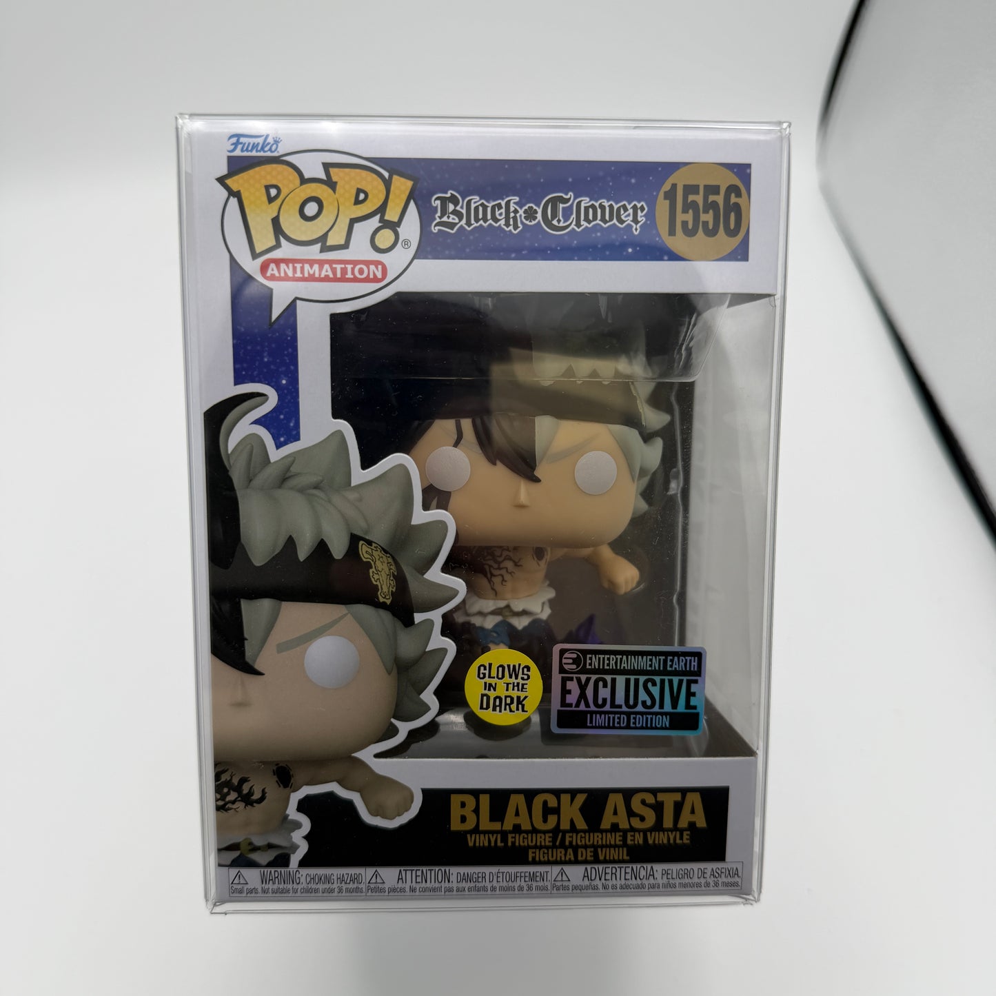 Funko Pop! Anime Black Clover Black Asta 1556 (GITD) (2023) Collectible Figure