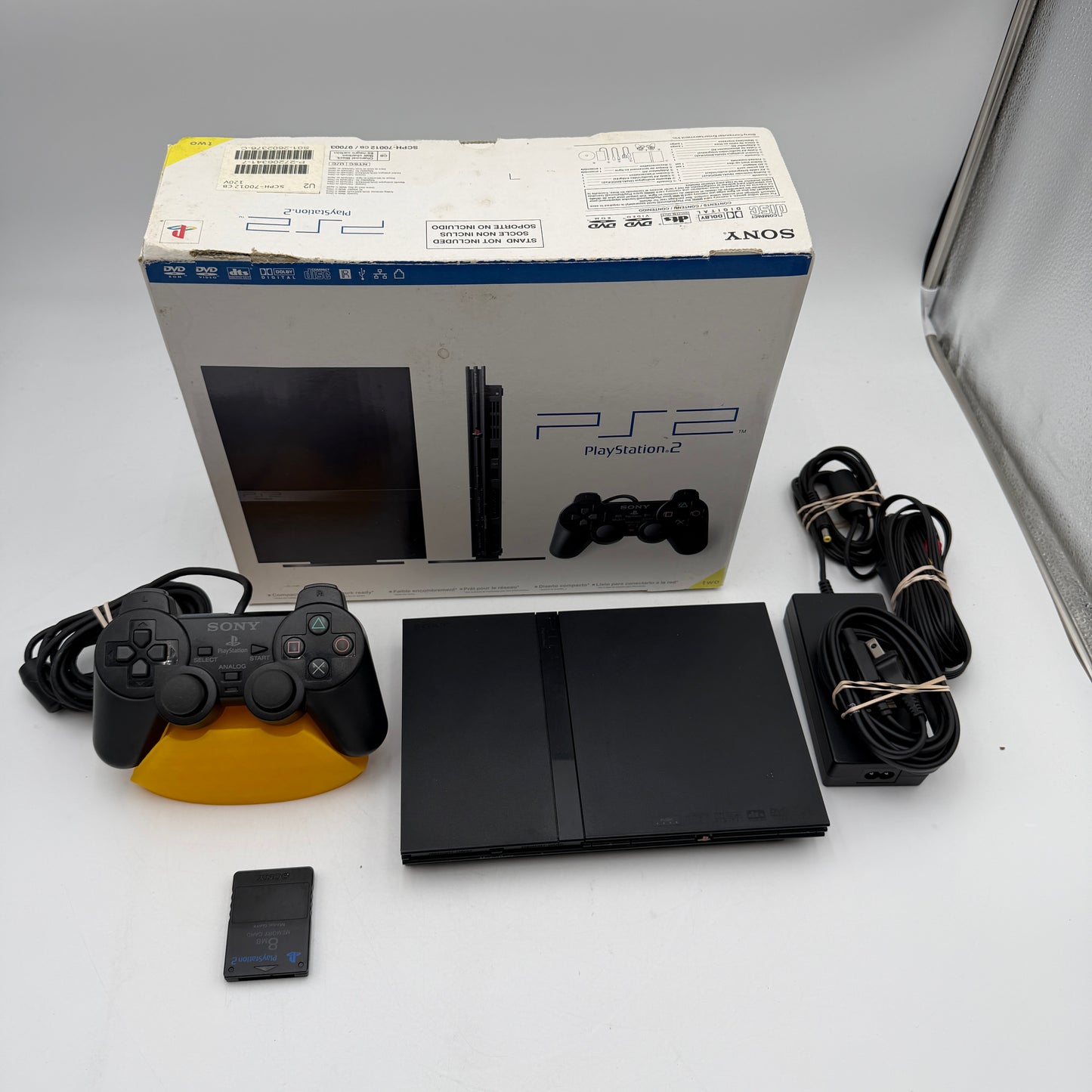 Sony Playstation 2 Slim SPCH-70012 Console Black with Box and Controller