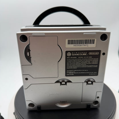 Nintendo GameCube DOL-001 Silver Console (2001) with 2 Controllers and Power Cable