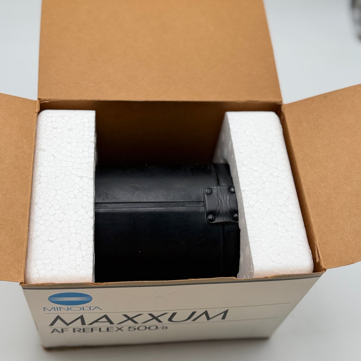 Minolta Maxxum AF Reflex 500mm f8 Camera Lens With Box