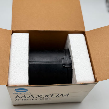 Minolta Maxxum AF Reflex 500mm f8 Camera Lens With Box