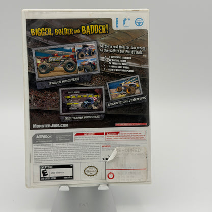 Wii Monster Jam Path of Destruction With Box Silver Used