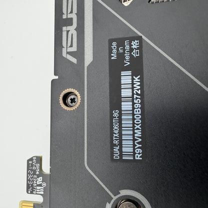 Asus Dual GeForce RTX 4060Ti 8G Graphics Card