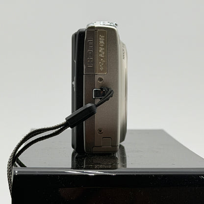 Used Nikon Coolpix S6100 Digital Camera Silver with Carrying Bag