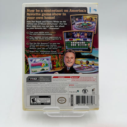 Nintendo Wii Wheel of Fortune Video Game with Box