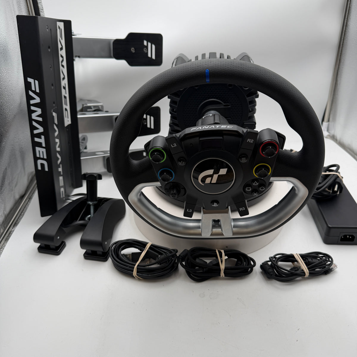 Fanatec GT SW Pro Steering Wheel Bundle with Modded Pedals & Clutch - Black
