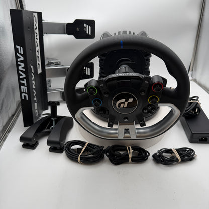 Fanatec GT SW Pro Steering Wheel Bundle with Modded Pedals & Clutch - Black