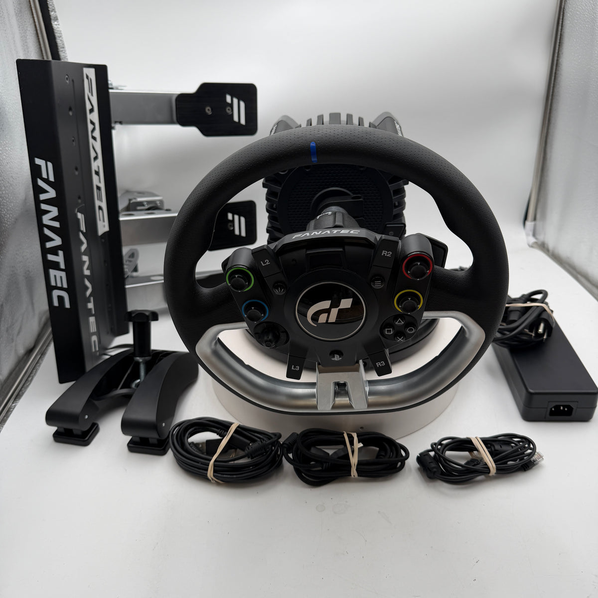 Fanatec GT SW Pro Steering Wheel Bundle with Modded Pedals & Clutch - Black