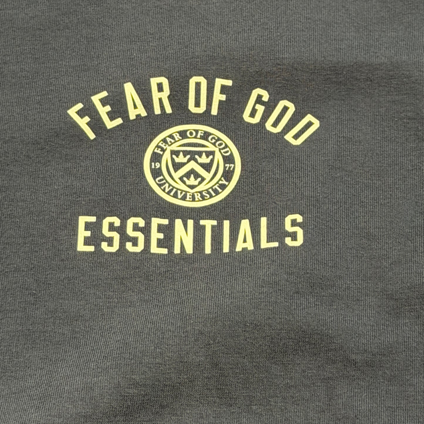 Fear of God ESSENTIALS Marine University Crew Neck T-Shirt Medium Blue