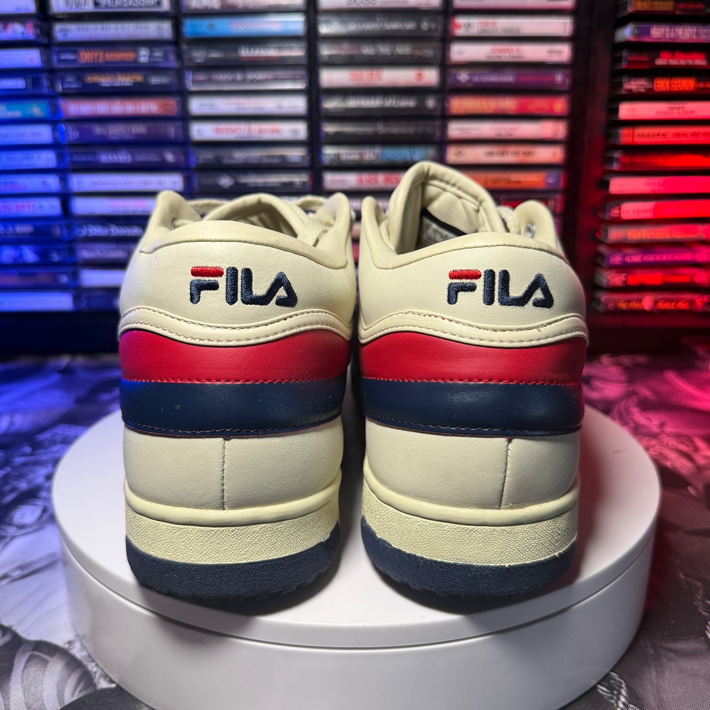 Fila T1 Mid Cream/Beige Chanel Red sz 13 with box