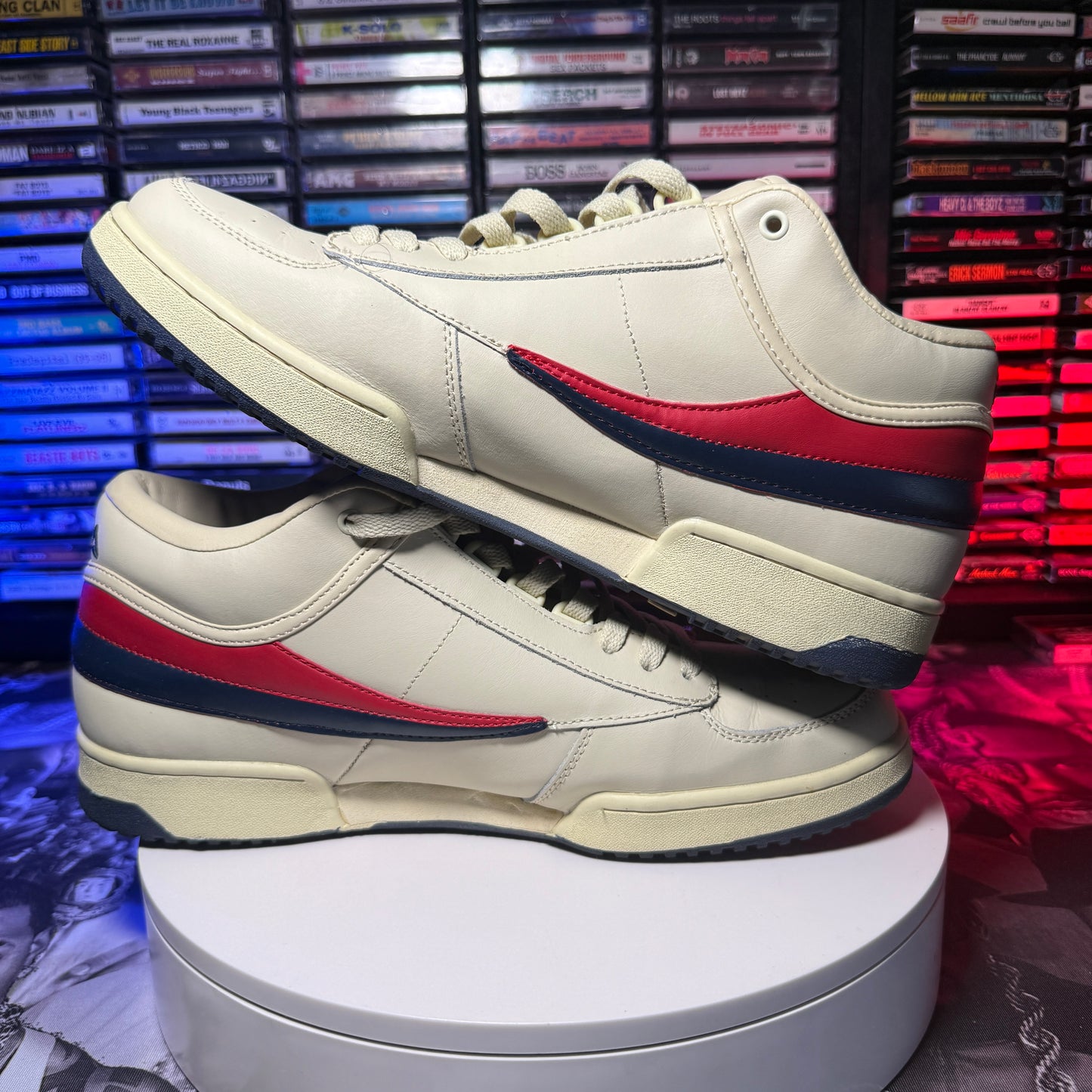 Fila T1 Mid Cream/Beige Chanel Red sz 13 with box