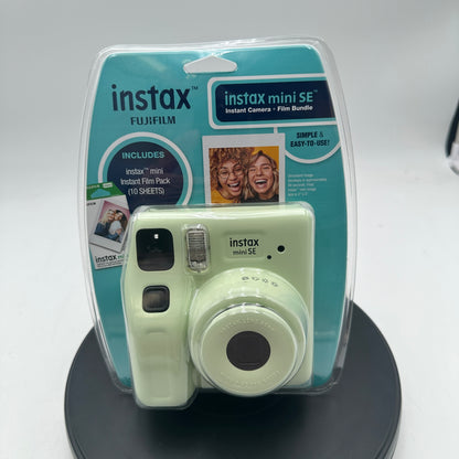 FujiFilm Instax Mini SE Camera and Film Bundle Green New In Box