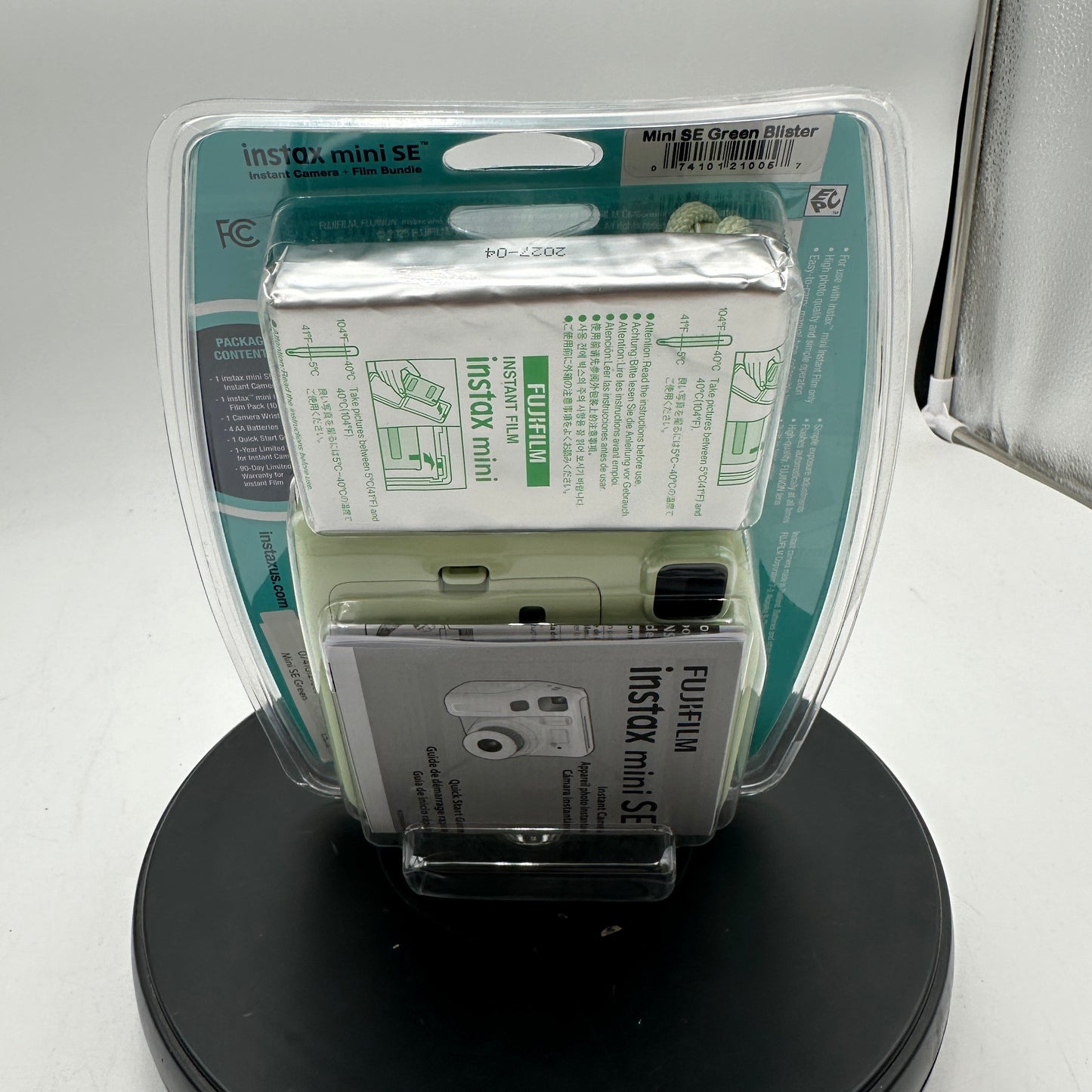 FujiFilm Instax Mini SE Camera and Film Bundle Green New In Box