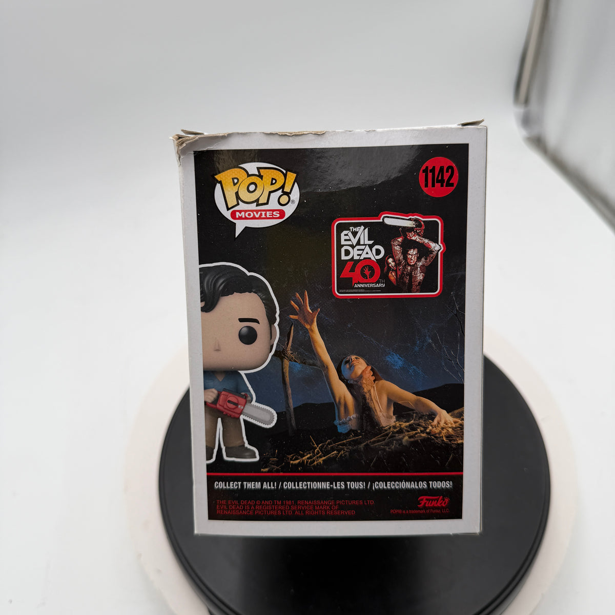 Funko Pop! Evil Dead Ash 40th Anniversary Vinyl Figure #1142 Black