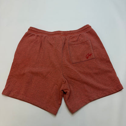 GAP Garment-Washed Fleece Sweat Shorts Orange Large Used