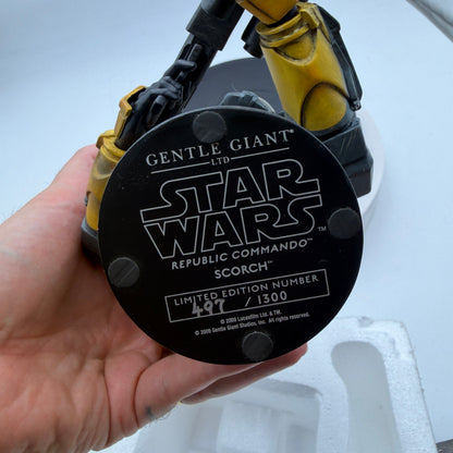 Gentle Giant Star Wars Scorch Republic Commando Mini Bust 2009 497/1300
