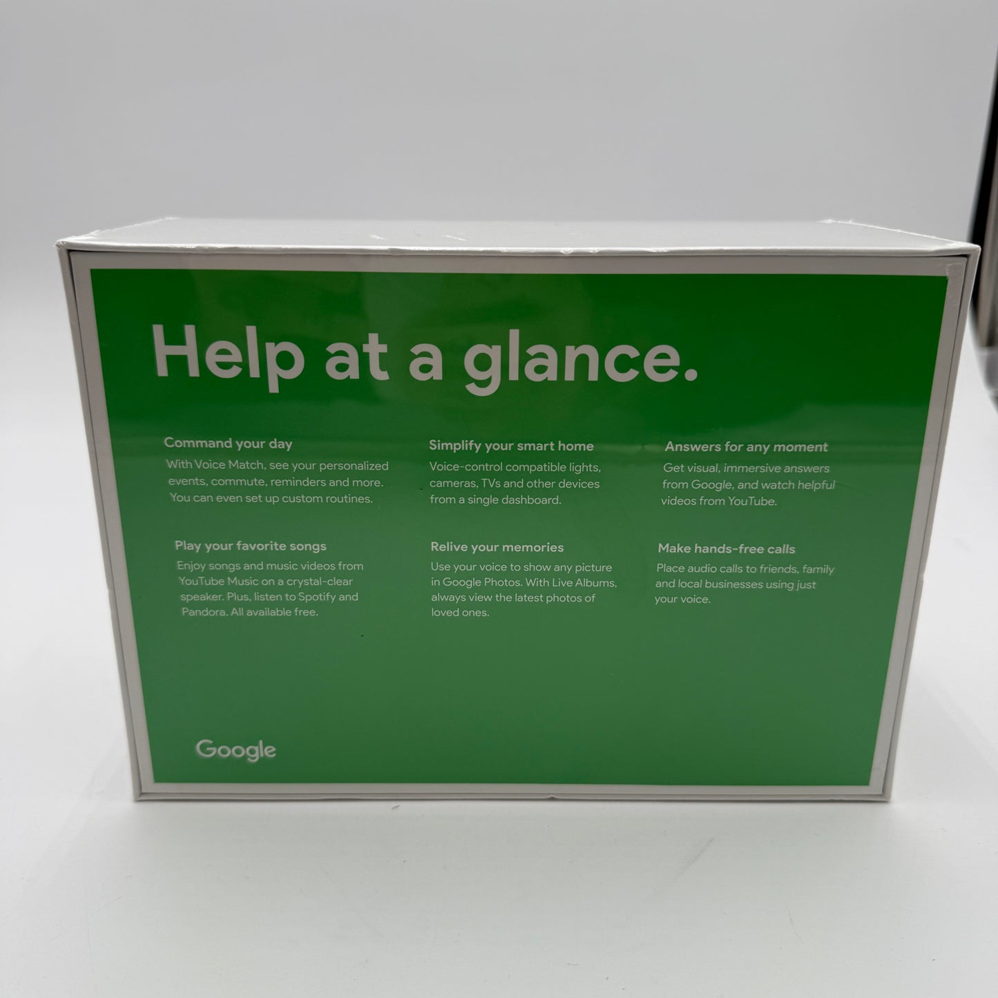 Google Home Hub Smart Display White GA00515-US New In Box