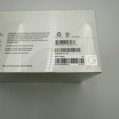 Google Home Hub Smart Display White GA00515-US New In Box