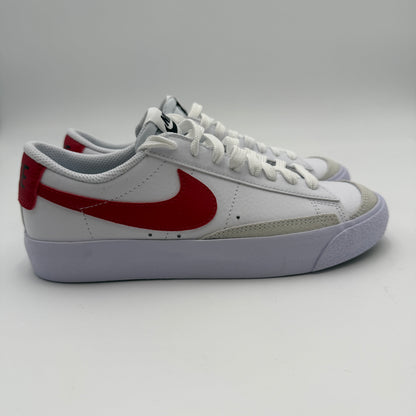 NWOB Nike Grade School Blazer Low '77 White Black Gym Red GS SIZE 4 DA4074-126