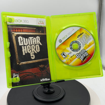 Guitar Hero 5 Xbox 360 Black Used With Box Tested
