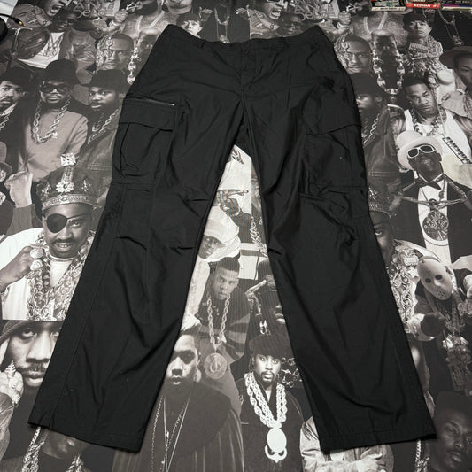 H&M Regular Fit Cargo Pants XL Black READ!
