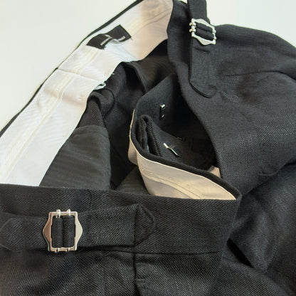 H&M Viscose-Blend Dress Pants 40R Dark Gray Regular Fit