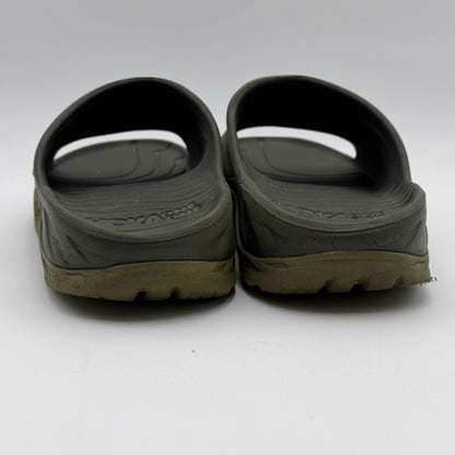 Hoka One One Ora Recovery Slides Mens Size 11 Black Sandal Unisex Green
