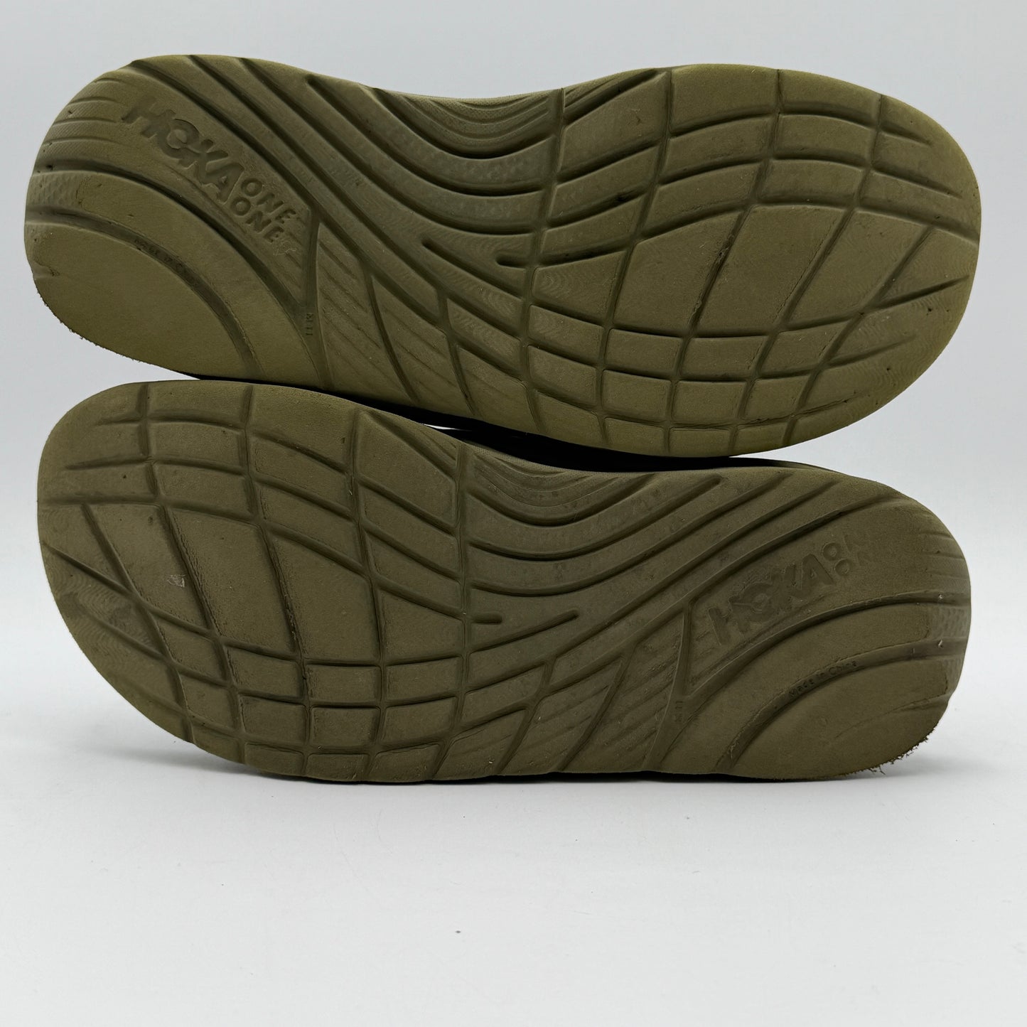 Hoka One One Ora Recovery Slides Mens Size 11 Black Sandal Unisex Green