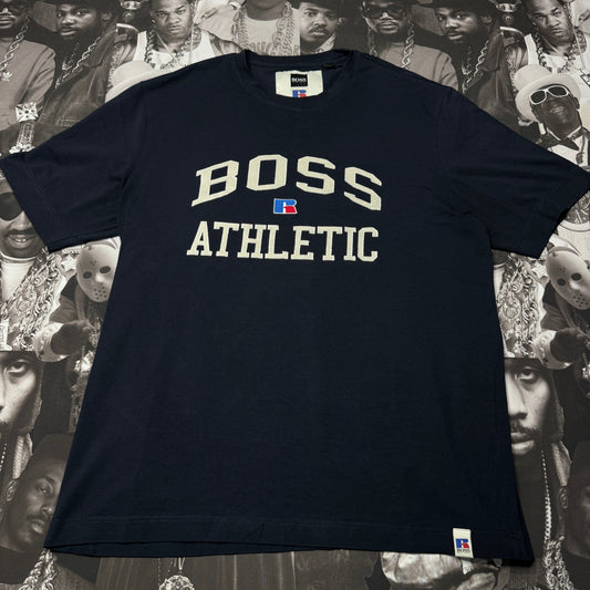 Hugo Boss x Russell Athletic Cotton Crewneck Tee Navy XXXL