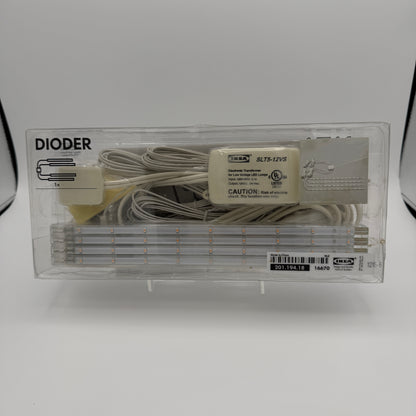IKEA Dioder LED 4-Piece Light Strip Set 201.194.18 White USED