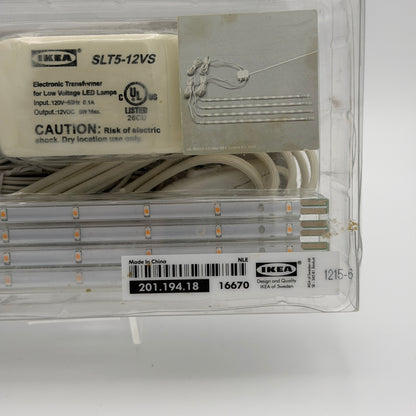 IKEA Dioder LED 4-Piece Light Strip Set 201.194.18 White USED