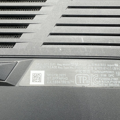 Dell G15 5511 Laptop i7 11th Gen 16GB 500GB READ