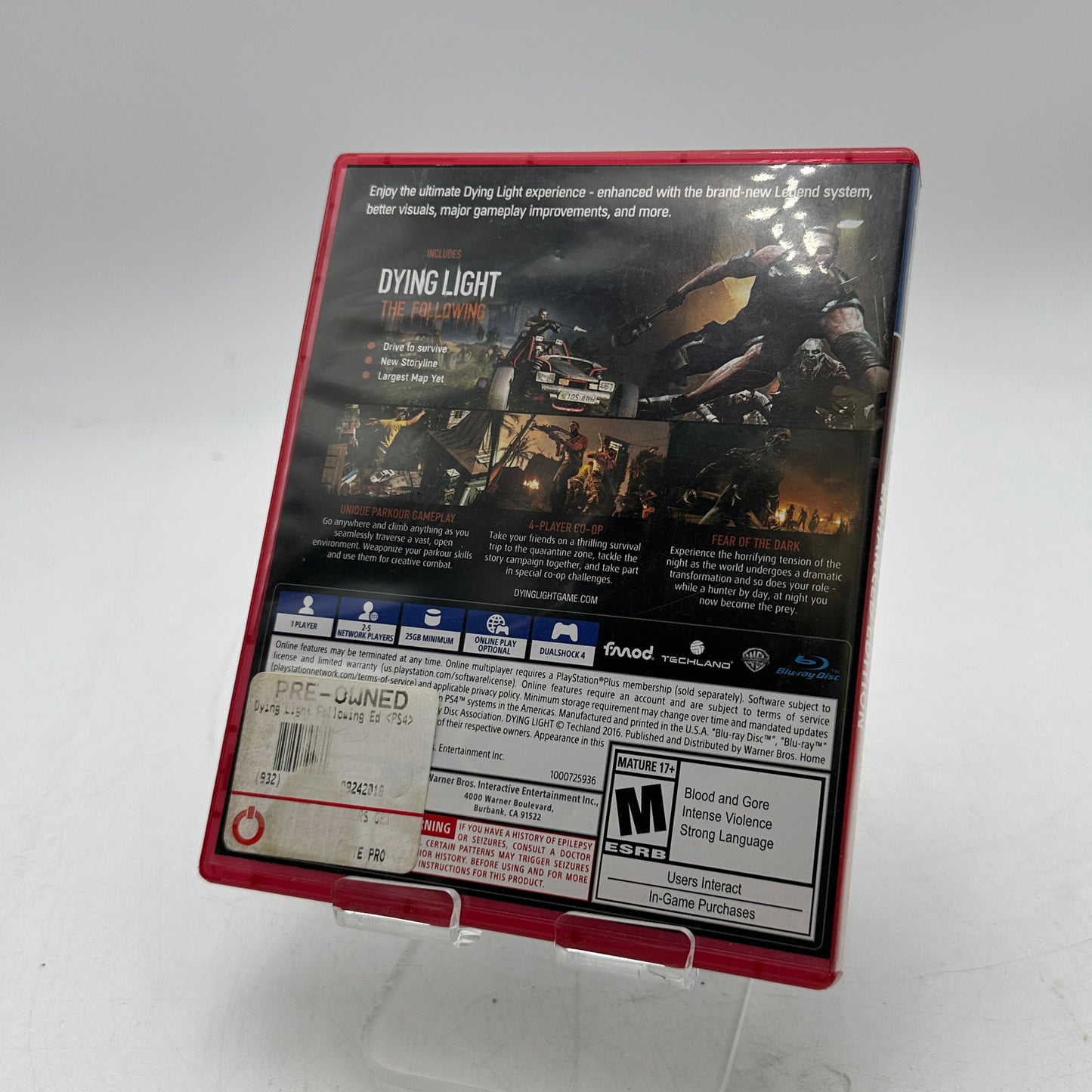 Dying Light: The Following Enhanced Edition - PlayStation 4 CIB