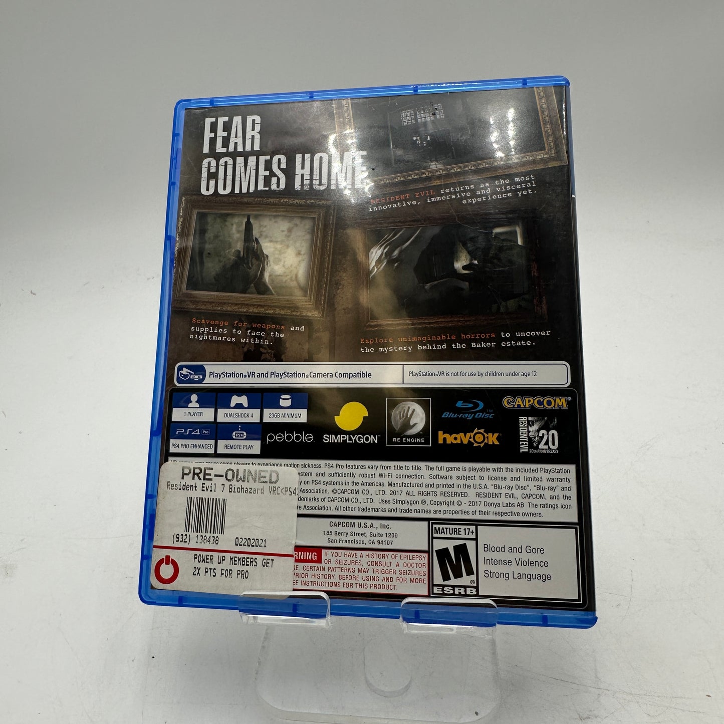 Resident Evil 7 Biohazard for PlayStation 4 CIB