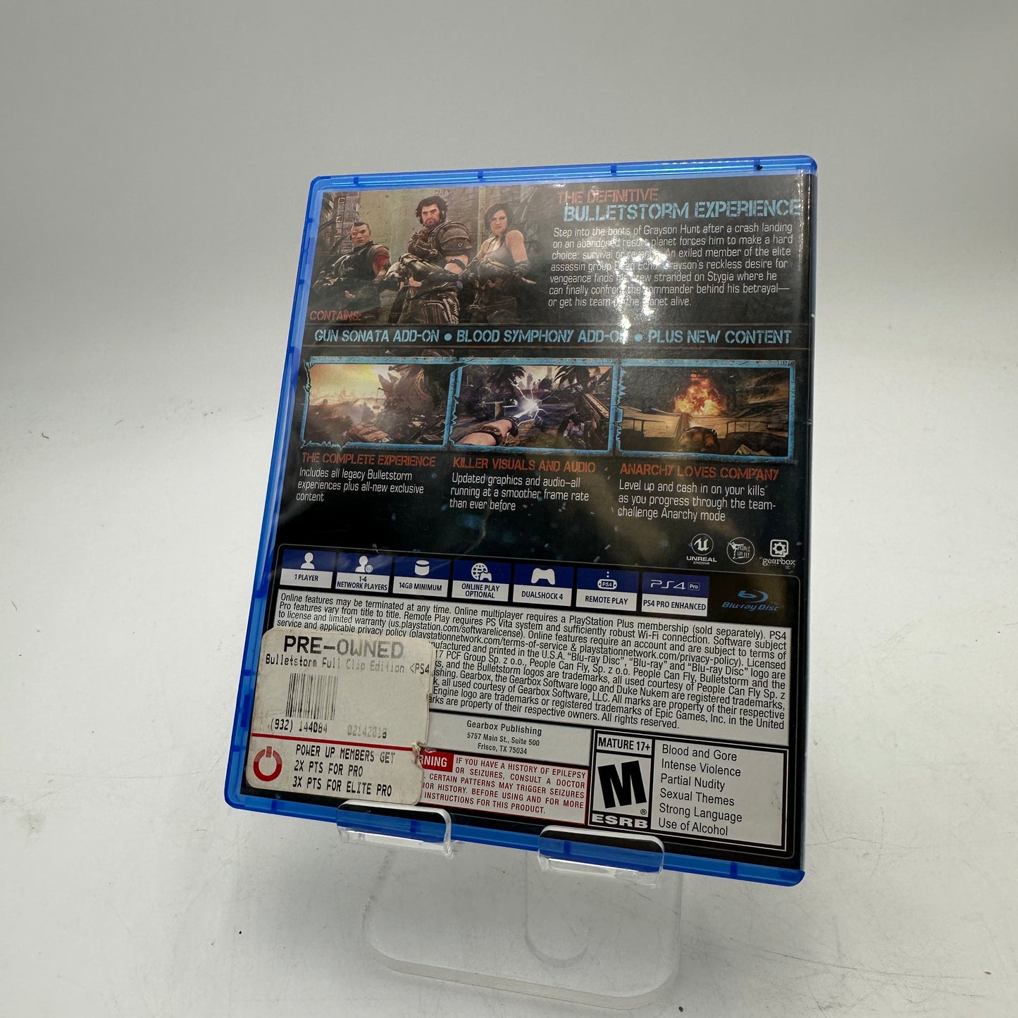 Bulletstorm: Full Clip Edition for PlayStation 4  CIB