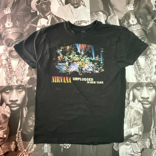 Vintage Nirvana MTV Unplugged in New York T-Shirt Medium Black