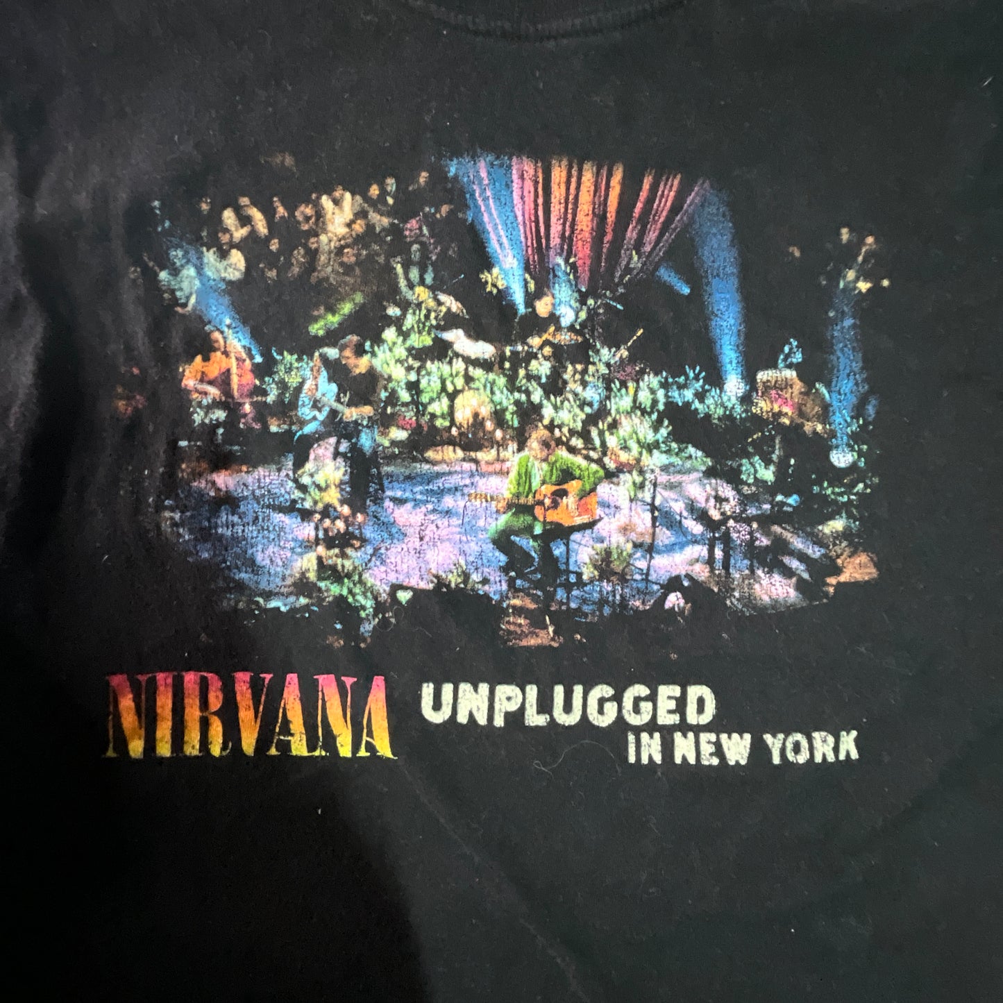 Vintage Nirvana MTV Unplugged in New York T-Shirt Medium Black