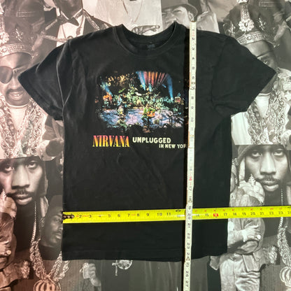 Vintage Nirvana MTV Unplugged in New York T-Shirt Medium Black