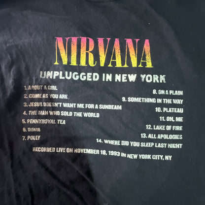 Vintage Nirvana MTV Unplugged in New York T-Shirt Medium Black