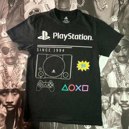 Retro 1994 Playstation Graphic Logo T-shirt Size Small