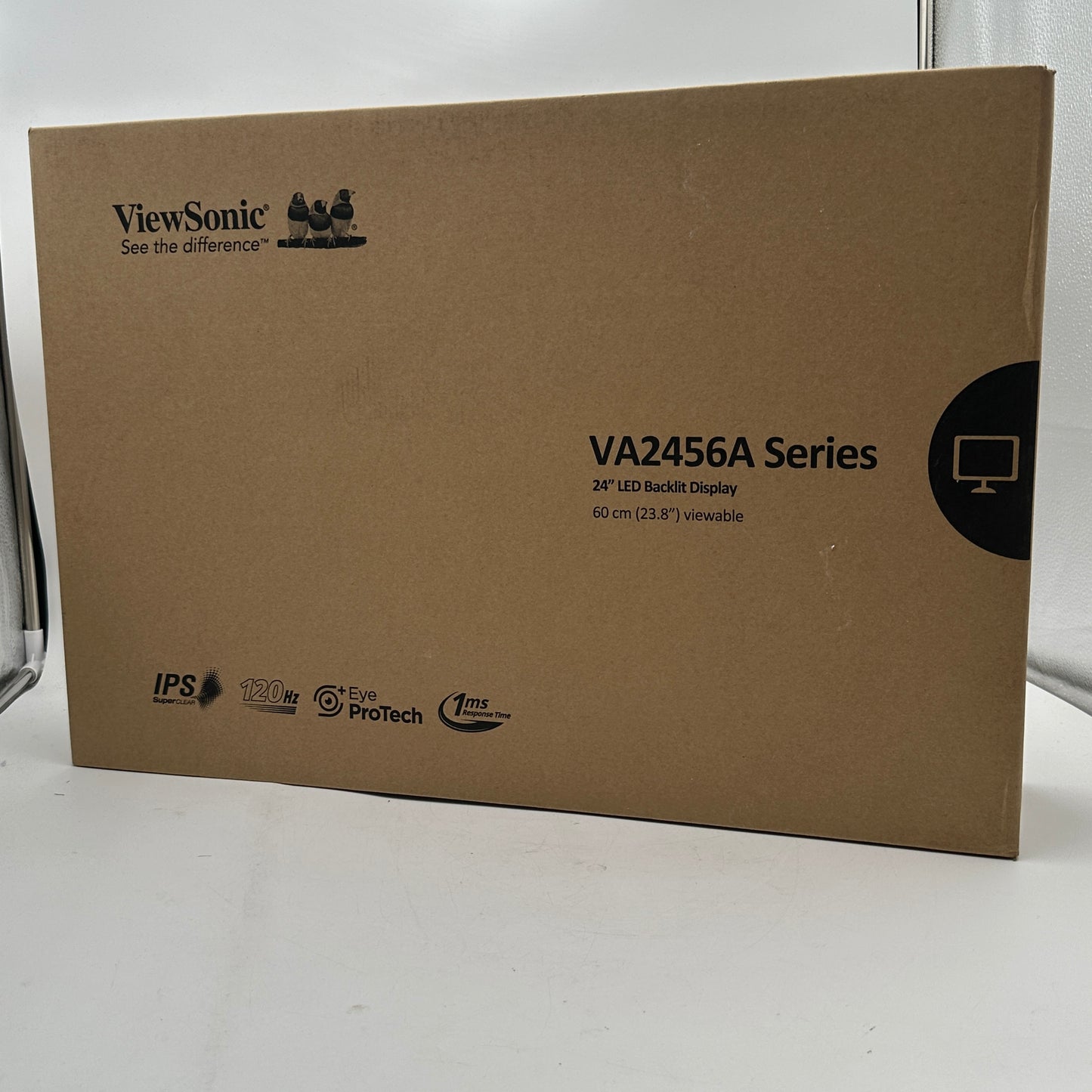 ViewSonic VA2456A-MHD-1B IPS LED 120Hz Frameless Monitor New in Box