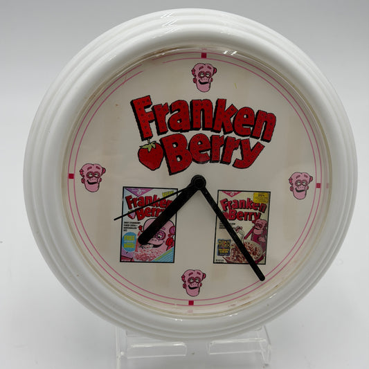 General Mills FrankenBerry Clock Vintage Collectible White Used