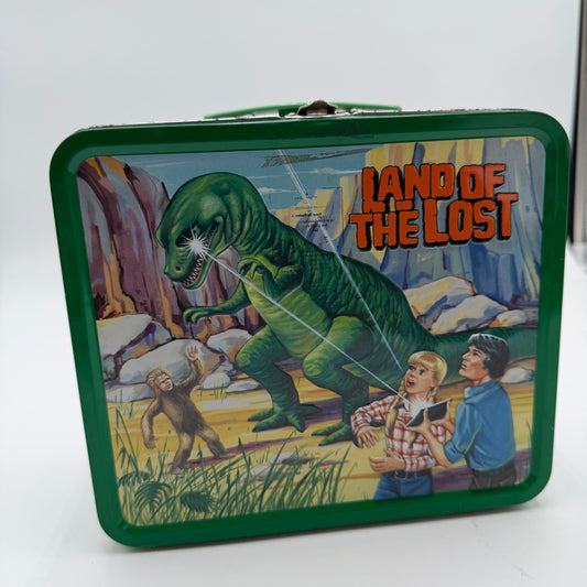 Sid and Marty Krofft Land of the Lost Lunchbox with Seasons 1-3 DVDs - Green - Collectible