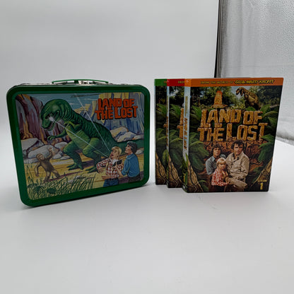 Sid and Marty Krofft Land of the Lost Lunchbox with Seasons 1-3 DVDs - Green - Collectible