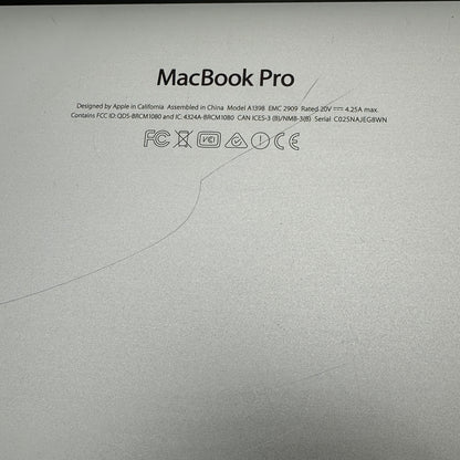 Apple MacBook Pro 15-inch A1398 (2015) Core i7 16GB 256GB