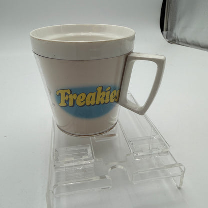 Flambeau Freakies Vintage Mug 1970s Collectible White Used A