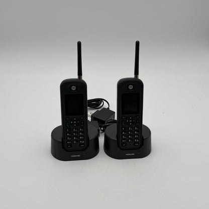 2 Motorola O2 Long Range Wireless Cordless Handset Phone ONLY