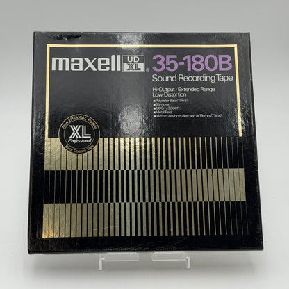 Maxell UD XL 35-180B Sound Recording Tape Black Open Box