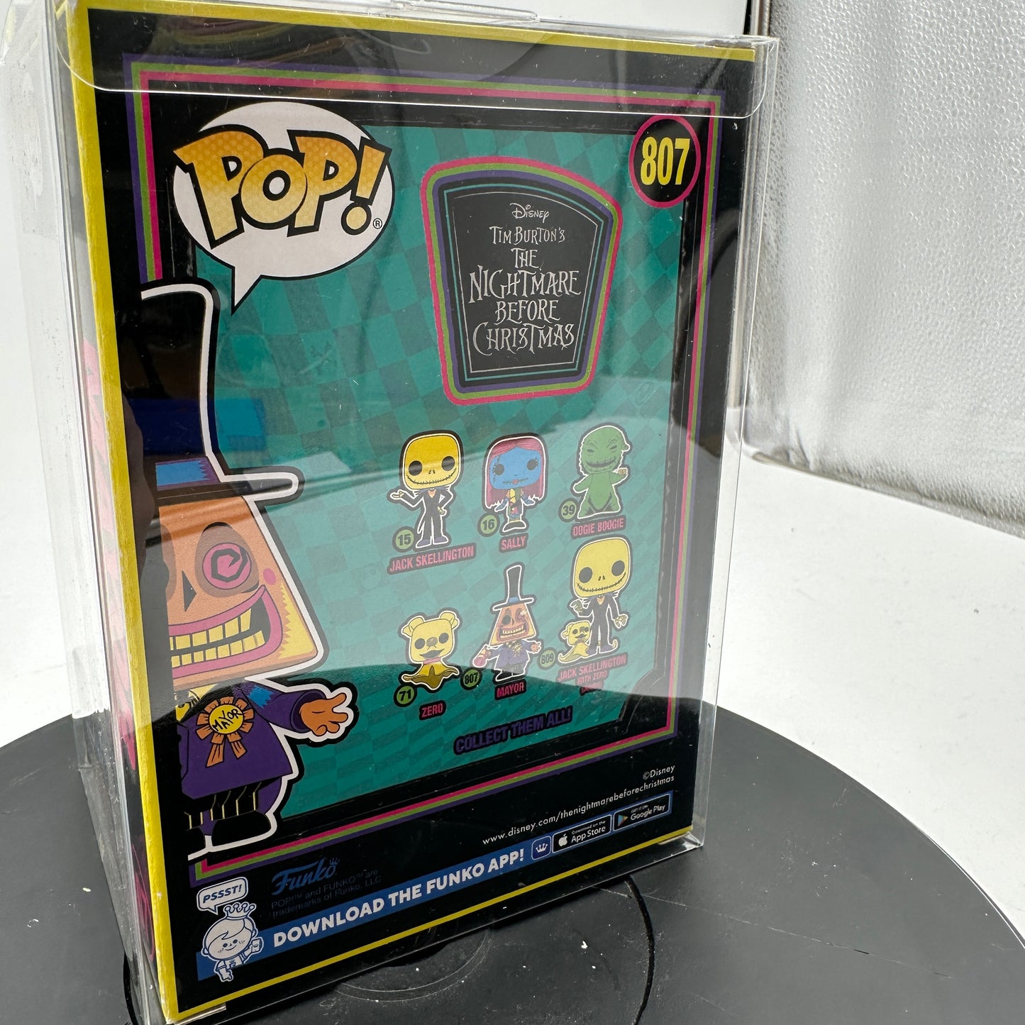 Funko Pop! Disney Mayor Black Light #807 New In Box