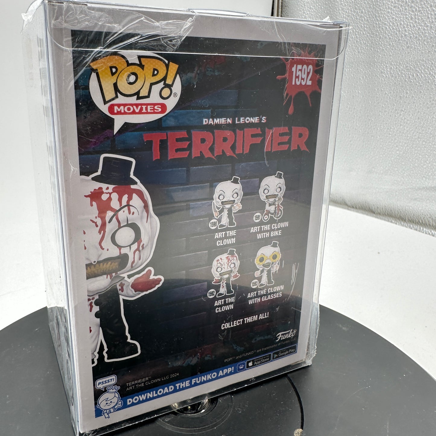 Funko Pop Movies Bloody Art The Clown #1592 Terrifier Horror Series Collectible Figure